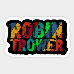 vintage color Robin Trower Sticker